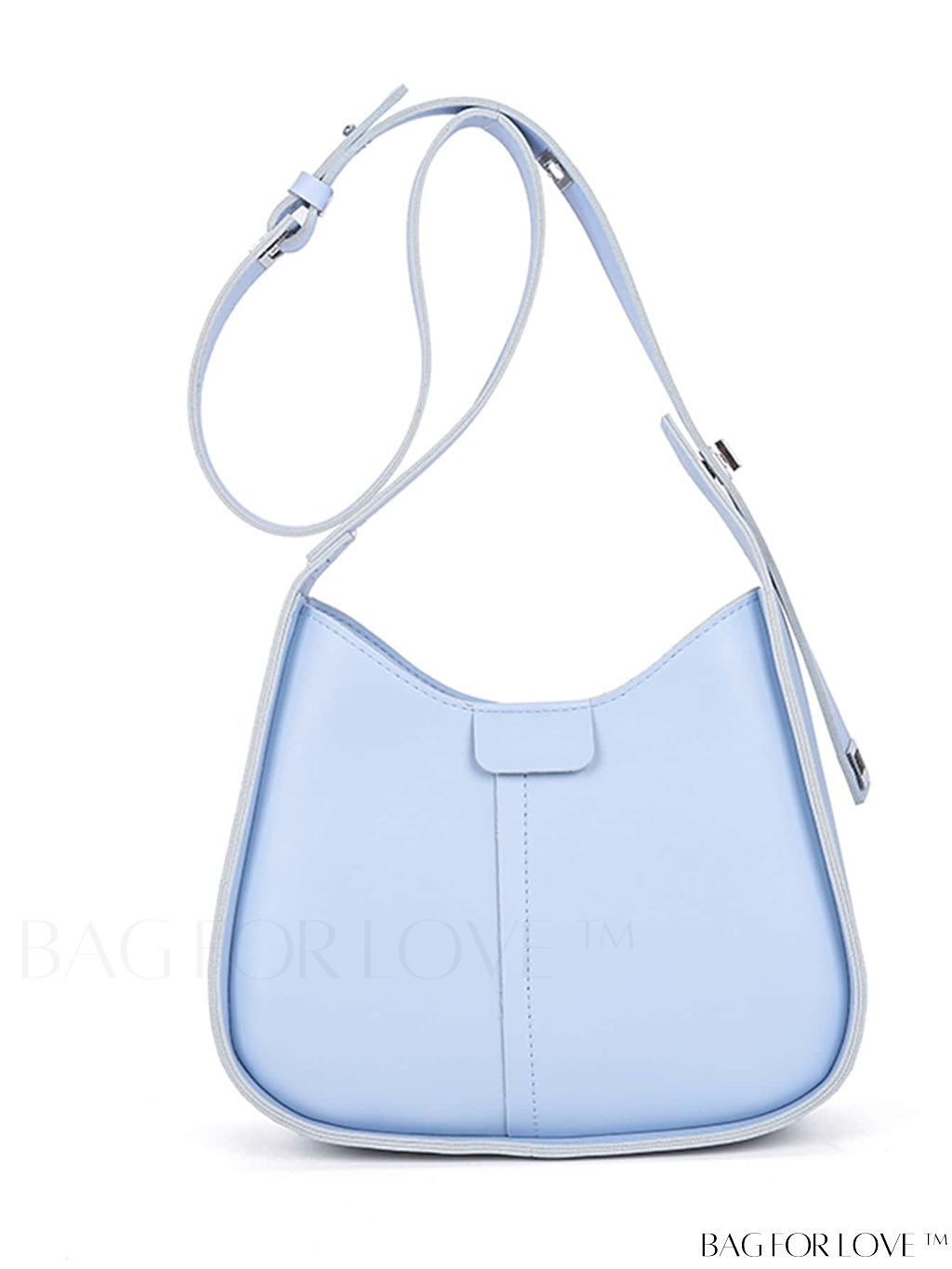 کیف دوشی وکراس بادی رنگ آبی پاستلی