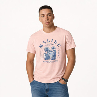 تیشرت گلبهی نخ پنبه مردانه از برند لیورجی آلمان