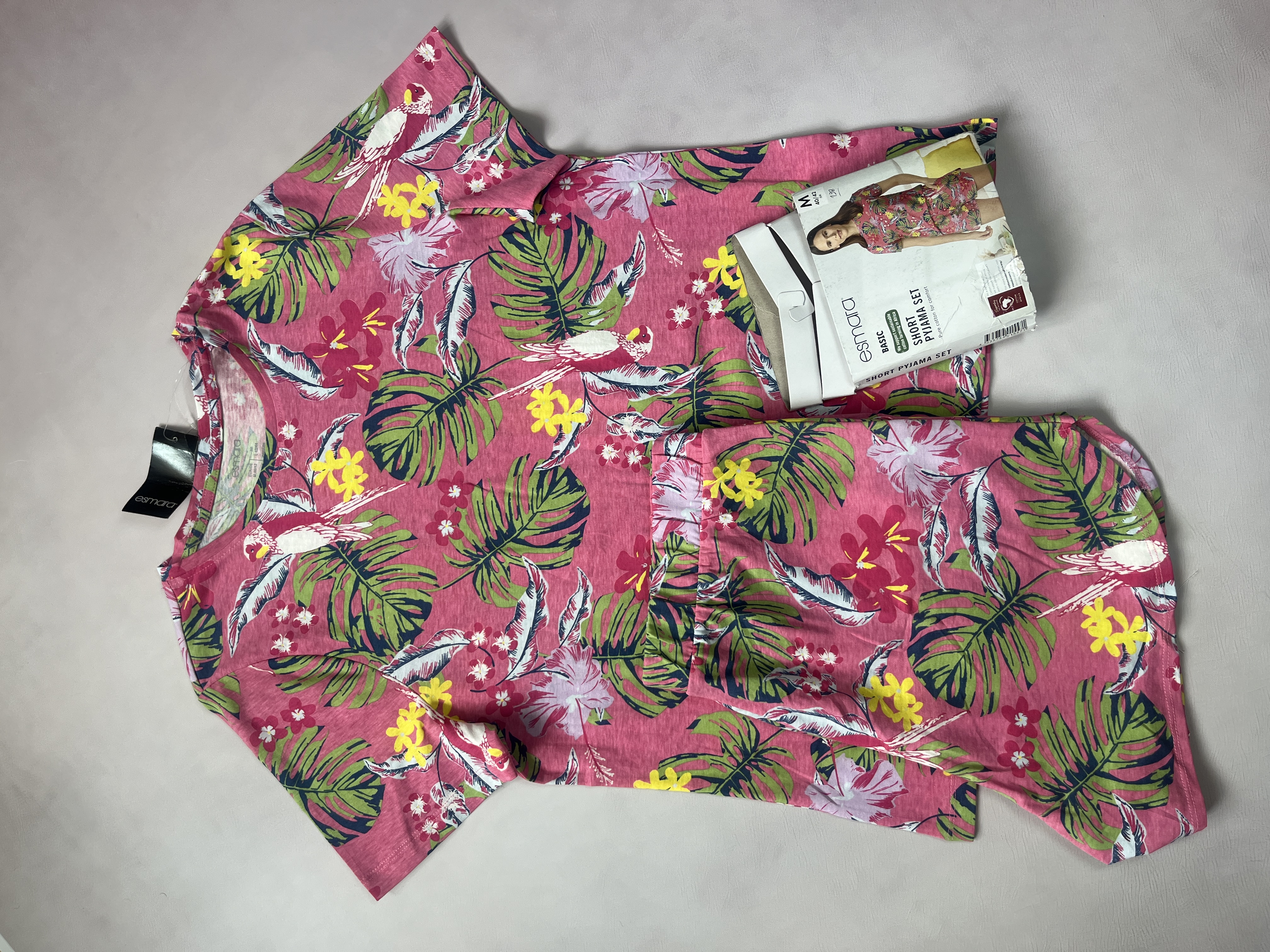 ست لباس خواب زنانه Esmara مدل Short Pyjama Set | 100% پنبه