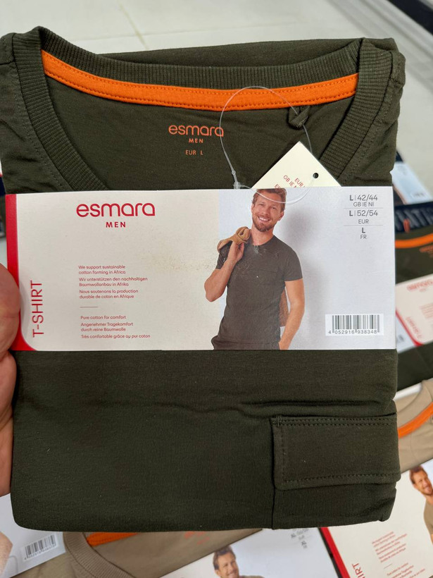 تیشرت مردانه اسمارا (ESMARA MEN) – 100٪ پنبه