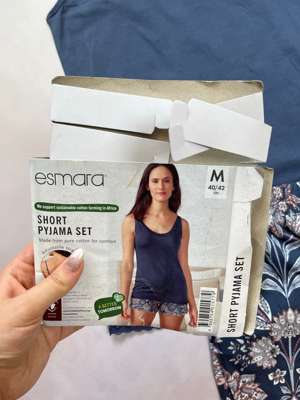 ست تاپ و شلوارک راحتی زنانه نخی اسمارا Esmara مدل Short Pyjama Set