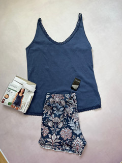 ست تاپ و شلوارک راحتی زنانه نخی اسمارا Esmara مدل Short Pyjama Set